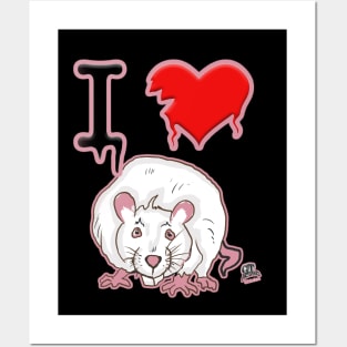 I Love Rats Funny Urban Year of The Rat Design NYC Style by GT Artland Posters and Art